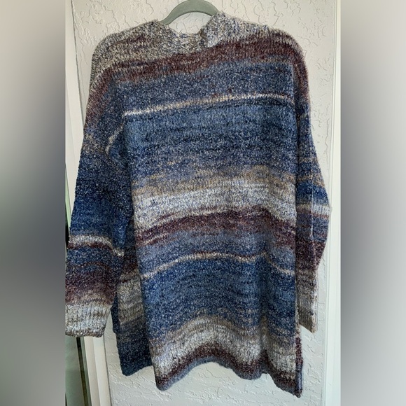 Maurices Blue and Brown Knit Cardigan- Size 1X - Picture 5 of 6